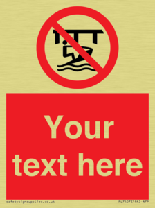 Custom Do not use watercraft in the vicinity of piers